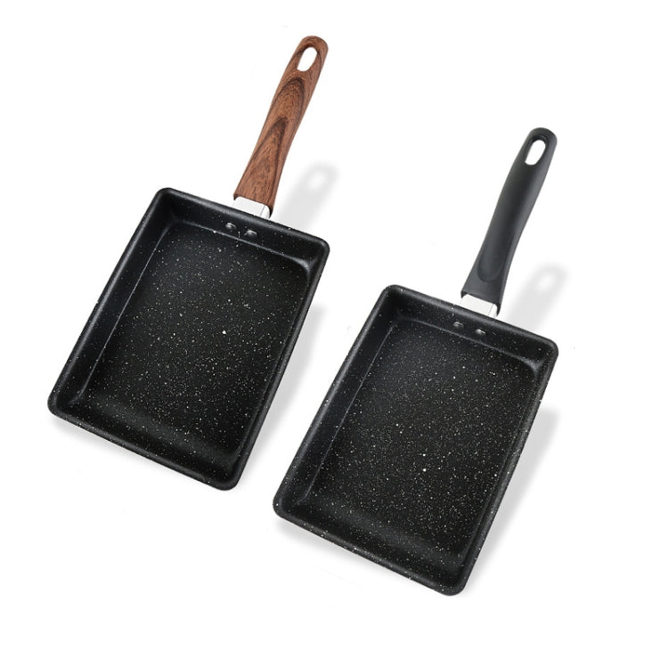 JBY-6658 Small Frying Pan Tamagoyaki Pan Maifanshi Non-Stick Frying Pan Square Omelette Pan,Size:, Small (Imitation Wood Grain Handle), Large(Imitation Wood Grain Handle), Small (Bakelite Handle)