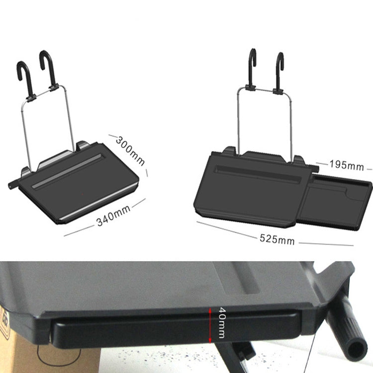 Car With Drawer Steering Wheel Card Table Computer Rack Chair Back Bracket Storage Table Dinner Plate, SD-1508C, SD-1508B