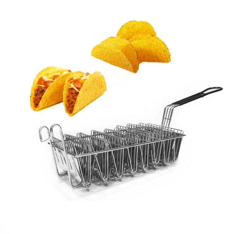 Stainless Steel Taco Tortilla Crust V-Shaping Tool ,Style:, 5 Inch  Clip, 4 Grid Fried Basket, 6 Grid Fried Basket, 8 Grid Fried Basket