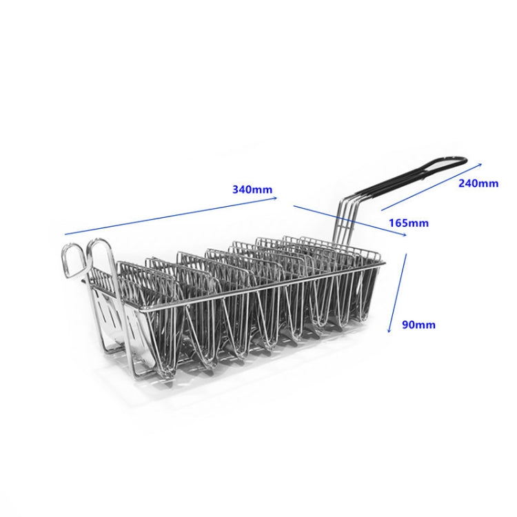 Stainless Steel Taco Tortilla Crust V-Shaping Tool ,Style:, 5 Inch  Clip, 4 Grid Fried Basket, 6 Grid Fried Basket, 8 Grid Fried Basket