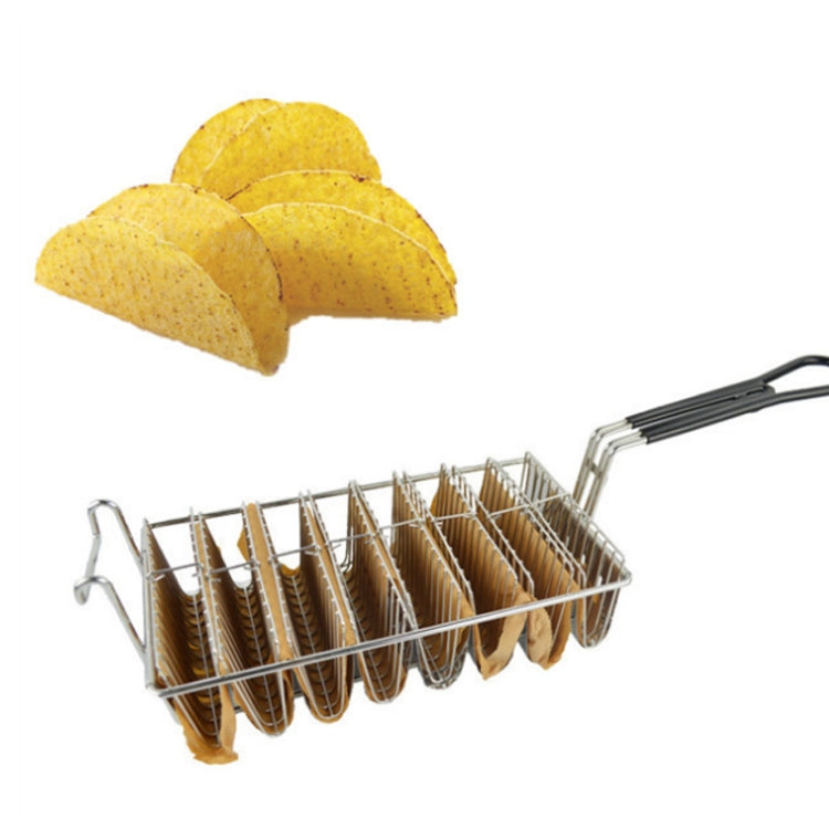 Stainless Steel Taco Tortilla Crust V-Shaping Tool ,Style:, 5 Inch  Clip, 4 Grid Fried Basket, 6 Grid Fried Basket, 8 Grid Fried Basket