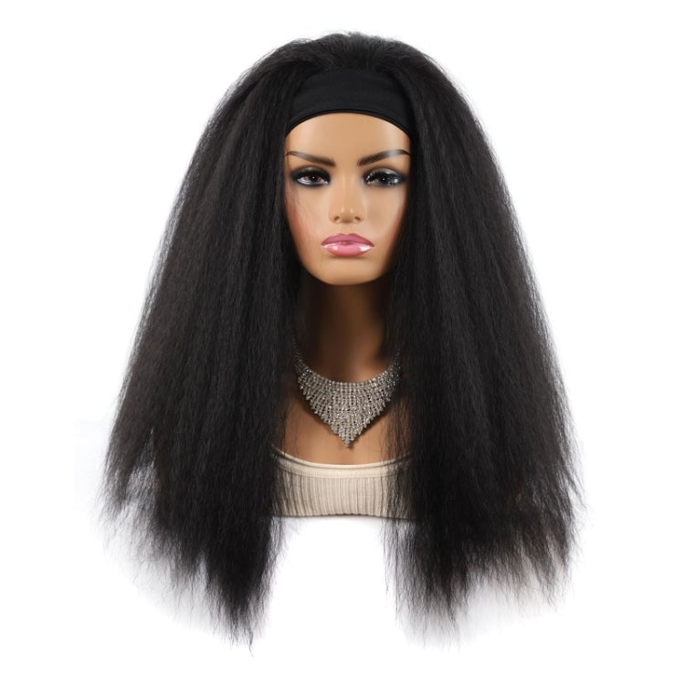 Turban Headband Corn Beard Long Hair Wig Headgear, True Color 1B #, Flowers 1B # E, 4 # XC, 4 # XG, 18C # O, 18C # H, 18C # E, 18C # F, 18C # G