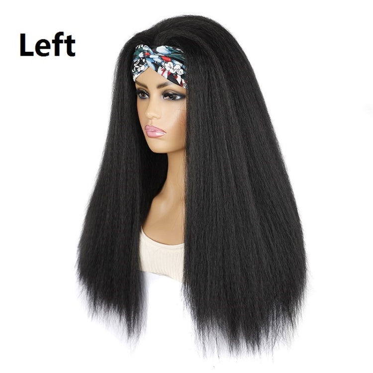 Turban Headband Corn Beard Long Hair Wig Headgear, True Color 1B #, Flowers 1B # E, 4 # XC, 4 # XG, 18C # O, 18C # H, 18C # E, 18C # F, 18C # G