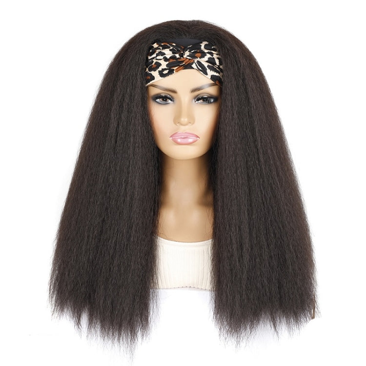 Turban Headband Corn Beard Long Hair Wig Headgear, True Color 1B #, Flowers 1B # E, 4 # XC, 4 # XG, 18C # O, 18C # H, 18C # E, 18C # F, 18C # G