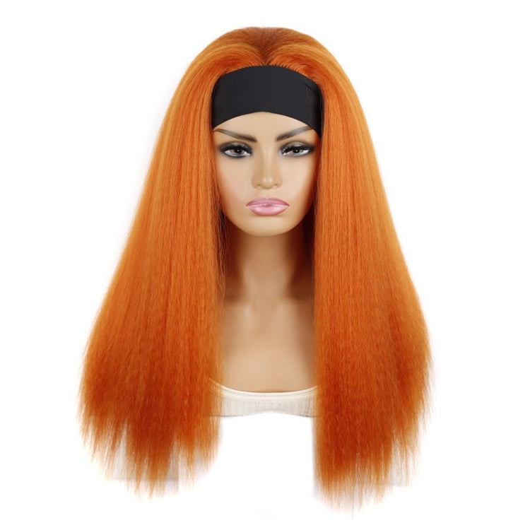 Turban Headband Corn Beard Long Hair Wig Headgear, True Color 1B #, Flowers 1B # E, 4 # XC, 4 # XG, 18C # O, 18C # H, 18C # E, 18C # F, 18C # G
