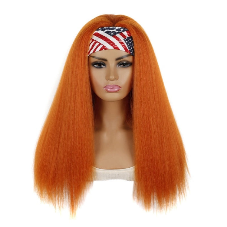 Turban Headband Corn Beard Long Hair Wig Headgear, True Color 1B #, Flowers 1B # E, 4 # XC, 4 # XG, 18C # O, 18C # H, 18C # E, 18C # F, 18C # G