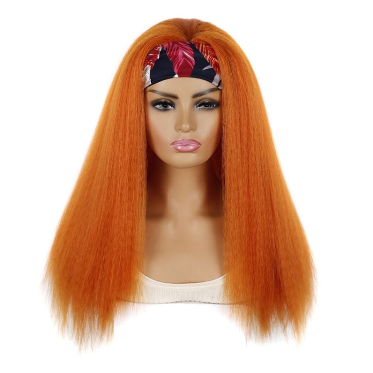 Turban Headband Corn Beard Long Hair Wig Headgear, True Color 1B #, Flowers 1B # E, 4 # XC, 4 # XG, 18C # O, 18C # H, 18C # E, 18C # F, 18C # G