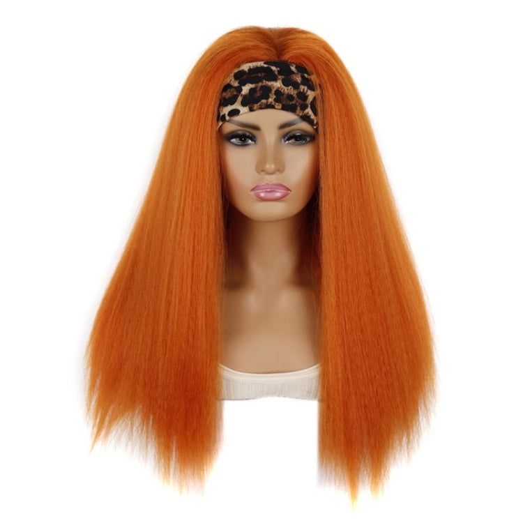 Turban Headband Corn Beard Long Hair Wig Headgear, True Color 1B #, Flowers 1B # E, 4 # XC, 4 # XG, 18C # O, 18C # H, 18C # E, 18C # F, 18C # G