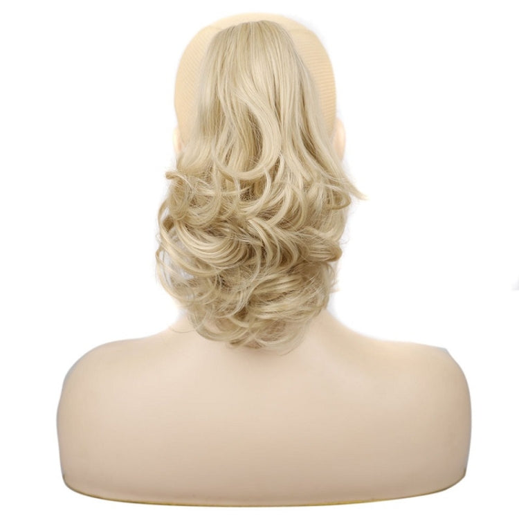 Women Curly Hair Short Ponytail Wig With Shark Clip, 4AH27A #, 12H24 #, 16H613 #, 22H24 #, 22M613 #, 86M613 #