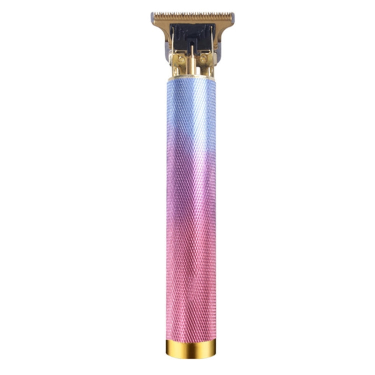 Hollow T-Shaped Steel Head Hair Trimmer USB Charging Carving Electric Hair Clipper, Steel Head (Gradient), Steel Head (Black), Steel Head (Gold), Steel Head (Silver)