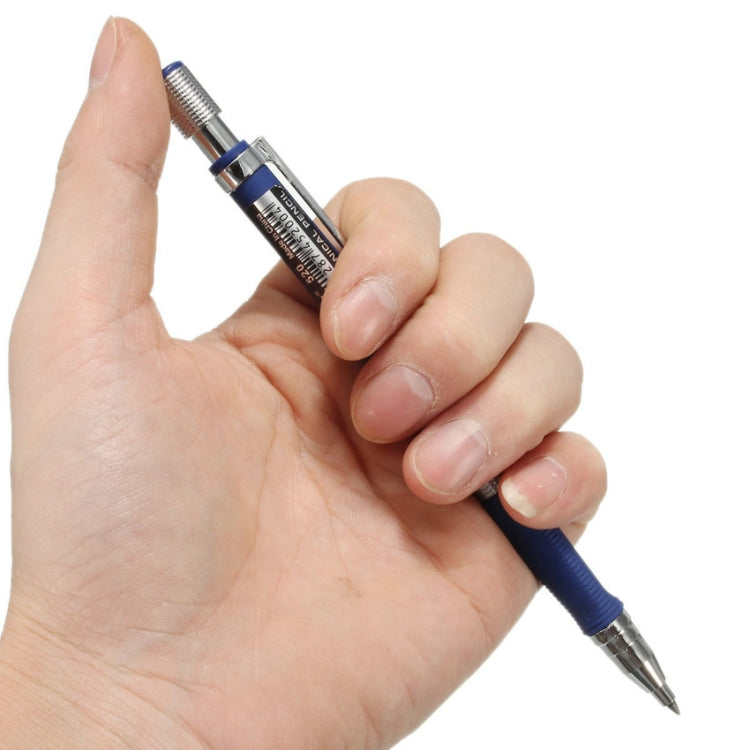 Baile 2.0mm Exam Push-out Drawing Drawing Writing Activity Automatic 2B Pencil, Blue, Black, Silver