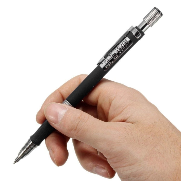 Baile 2.0mm Exam Push-out Drawing Drawing Writing Activity Automatic 2B Pencil, Blue, Black, Silver