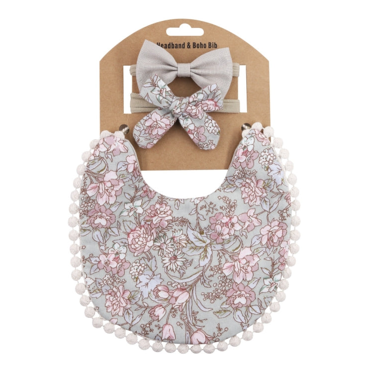 Baby Linen Cotton Printed Double-sided Saliva Towel Headband Set, DP021-1, DP021-2, DP021-3, DP021-4, DP021-5, DP021-6, DP021-7, DP021-13, DP021-9, DP021-10, DP021-11, DP021-12