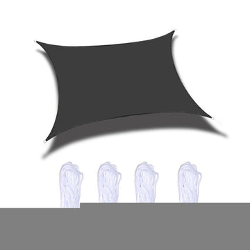Outdoor Garden Sunshade Sail Waterproof Anti-UV Canopy, Size: 4m x 4m, 4m x 4m