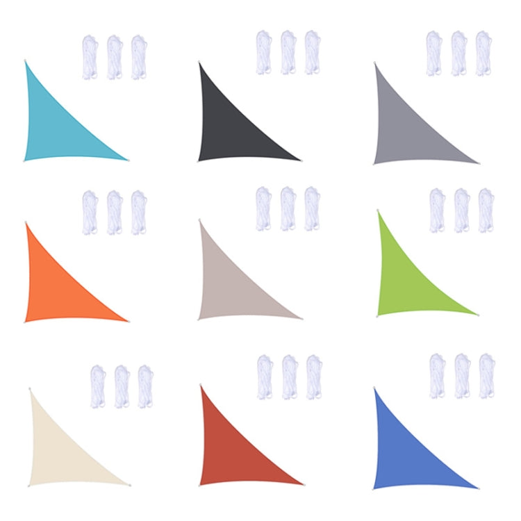 Triangle Outdoor Garden Sunshade Sail Waterproof Anti-UV Canopy, Size: 3m x 3m x 4.3m, 3m x 3m x 4.3m