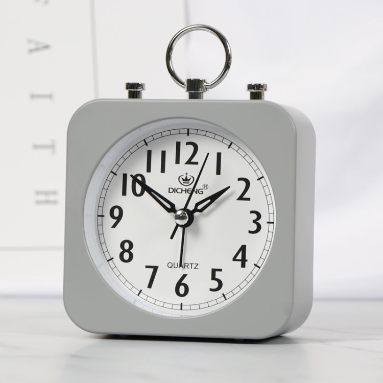 Lazy Silent Small Alarm Clock Office Home Desktop Clock, Red, Green, Blue, Black, Pink, Grey