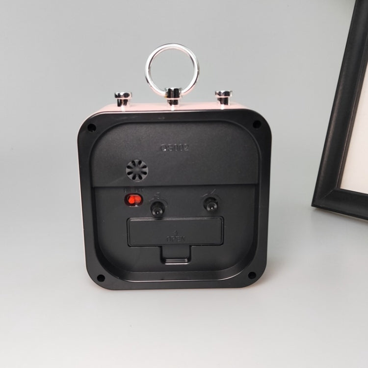 Lazy Silent Small Alarm Clock Office Home Desktop Clock, Red, Green, Blue, Black, Pink, Grey