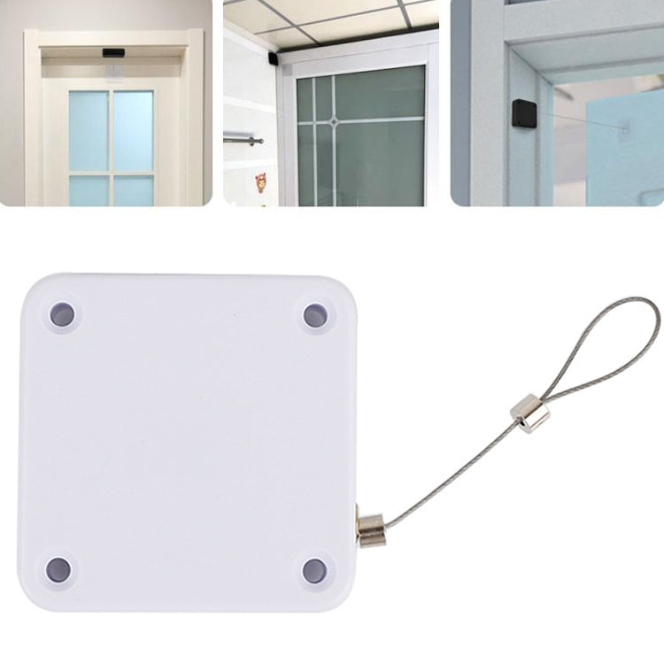 P093 Automatic Doorkeeper Telescher Door Closer Sliding Door Anti-Theft Box, Specification:, 2nd Generation Black All Glue 500g 1m, 2nd Generation White All Glue 500g 1m, 2nd Generation Black All Glue 800g 1m, 2nd Generation White All Glue 800g 1m     ...
