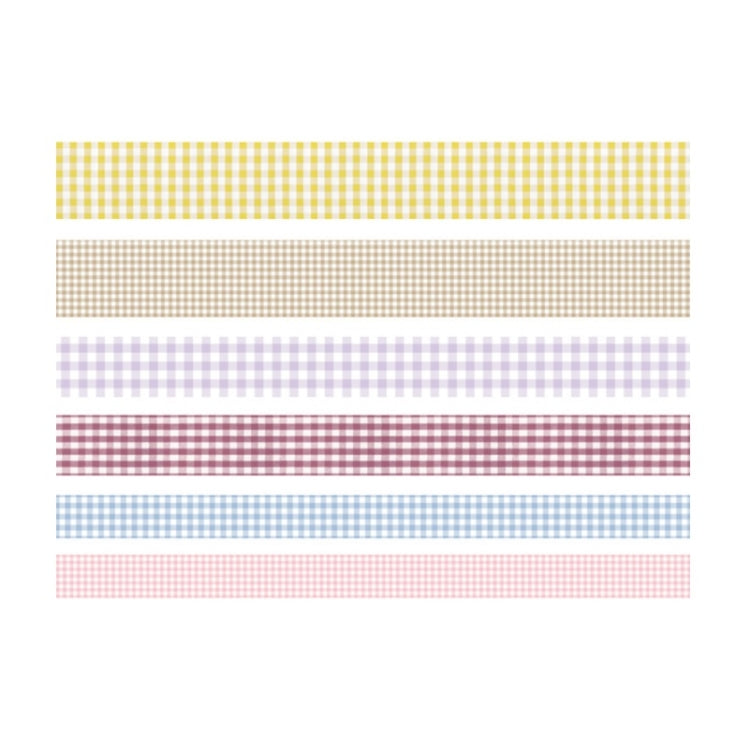 Paper Lattice Decorative Material Tape For Handbook, Rainbow Plaid, Black Plaid, Background Black, Texture, Basic Plaid, Stripe