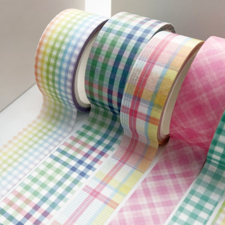 Paper Lattice Decorative Material Tape For Handbook, Rainbow Plaid, Black Plaid, Background Black, Texture, Basic Plaid, Stripe