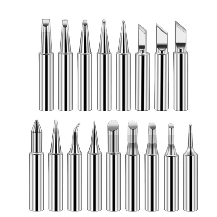Soldering Tips 936 Soldering Station Pure Copper Soldering Iron Tips Lead-Free Soldering Iron Tips, 15 PCS / Set, 17 PCS / Set