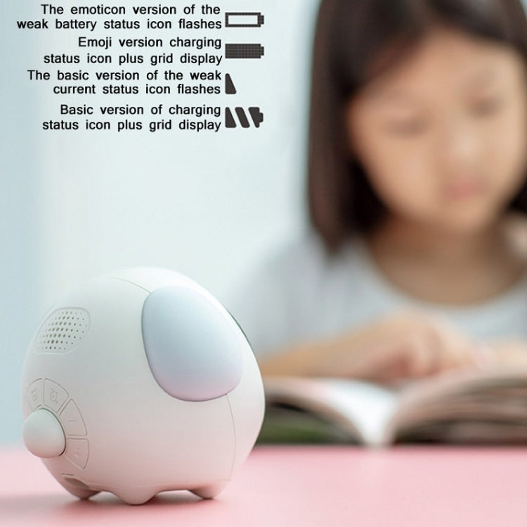 Cartoon Cmart Alarm Clock For Children Bedroom Bedside LED Lamp Charging Electronic Digital Clock, White (Foundation), Pink (Foundation), White (Expression Version), Pink (Expression Version)