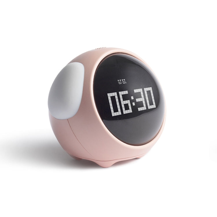 Cartoon Cmart Alarm Clock For Children Bedroom Bedside LED Lamp Charging Electronic Digital Clock, White (Foundation), Pink (Foundation), White (Expression Version), Pink (Expression Version)