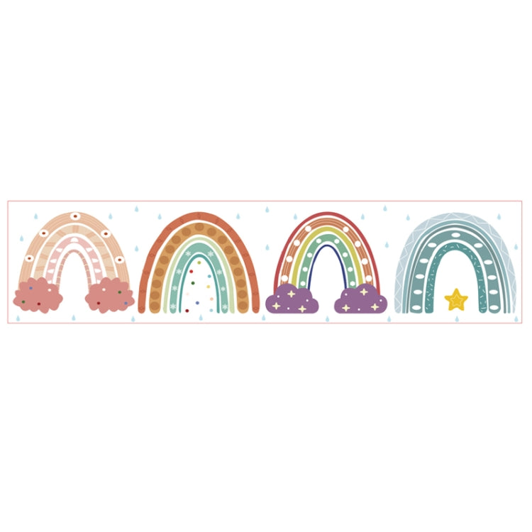 CM2107018 Border Sticker Blackboard Rainbow Sticker Bohemian Sticker, 20mx7.6cm