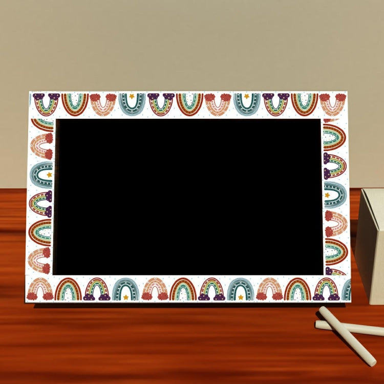 CM2107018 Border Sticker Blackboard Rainbow Sticker Bohemian Sticker, 20mx7.6cm