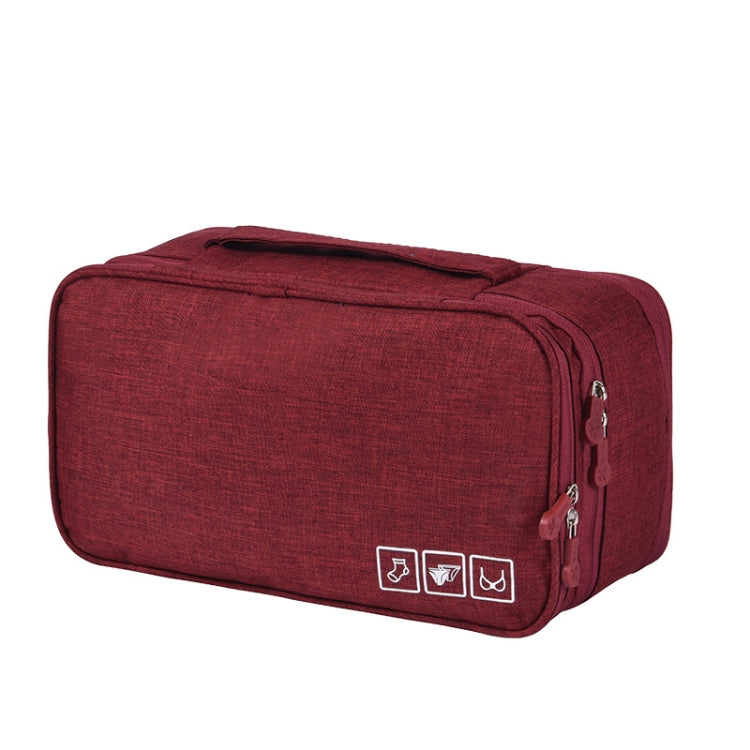 Travel Waterproof Storage Bag Underwear Storage Finishing Bag, Black, Gray, Violet, Wine Red, Sky Blue, Navy