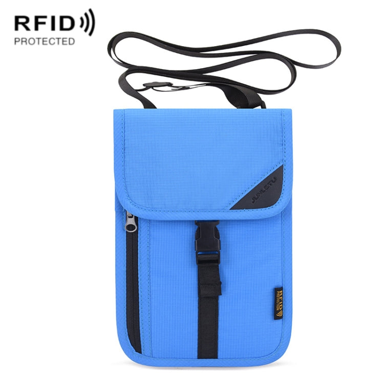 1062 Travel Passport Bag RFID Multi-Function Document Holder Hanging Neck Ticket Protective Case, 1062 Gray, 1062 Rose Red, 1062 Blue, 1062 Purple, 1062 Black, 1062 Light Grey