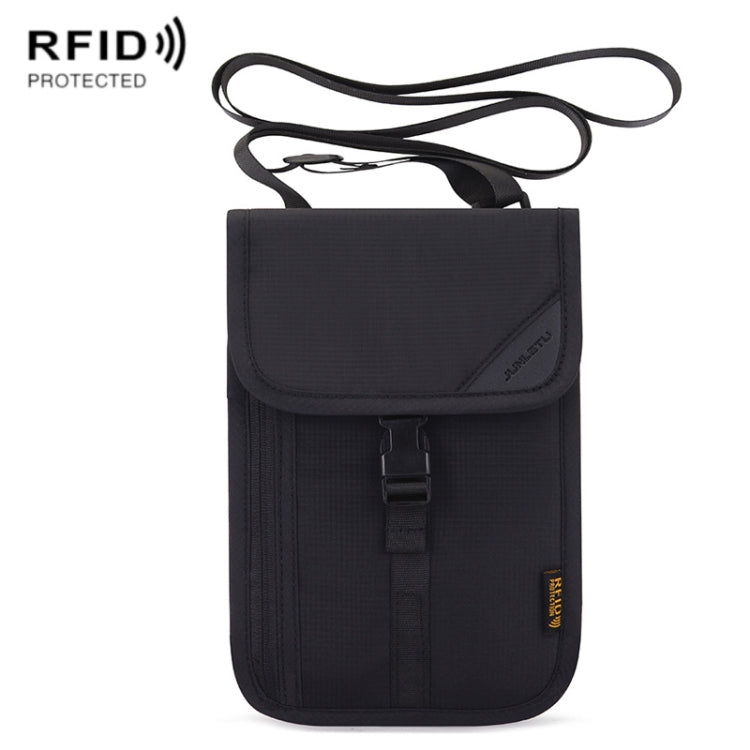 1062 Travel Passport Bag RFID Multi-Function Document Holder Hanging Neck Ticket Protective Case, 1062 Gray, 1062 Rose Red, 1062 Blue, 1062 Purple, 1062 Black, 1062 Light Grey