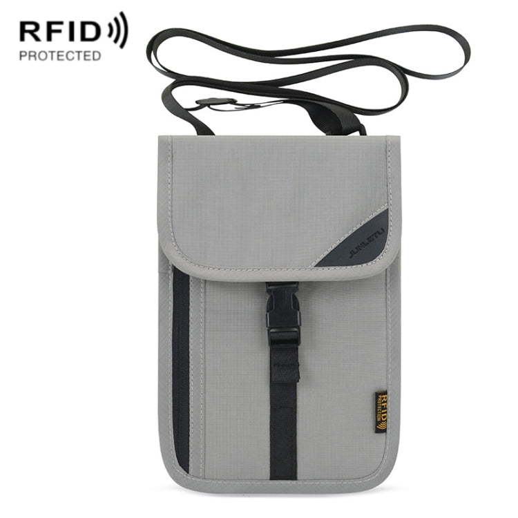 1062 Travel Passport Bag RFID Multi-Function Document Holder Hanging Neck Ticket Protective Case, 1062 Gray, 1062 Rose Red, 1062 Blue, 1062 Purple, 1062 Black, 1062 Light Grey