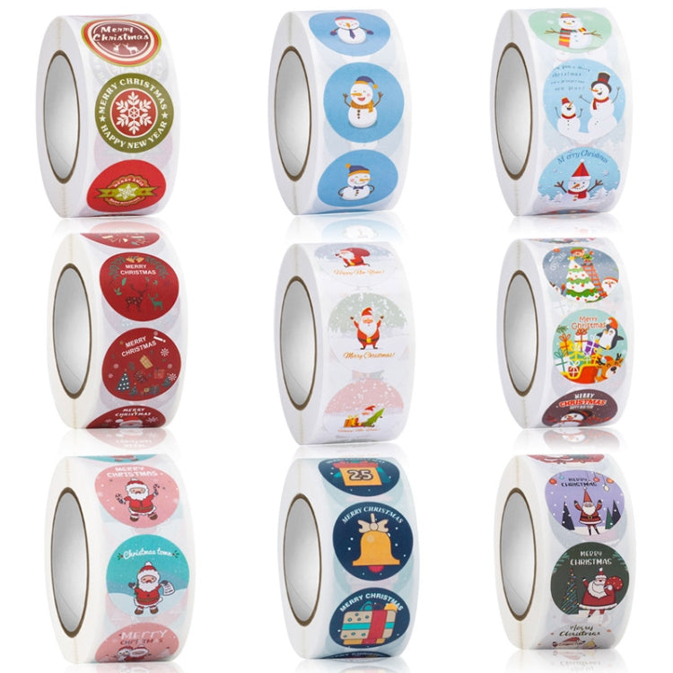 Christmas Gift Sticker Decoration Label Sealing Sticker, HA048, HA049, HA050, HA051, HA052, HA131, HA132, HA133, HA134