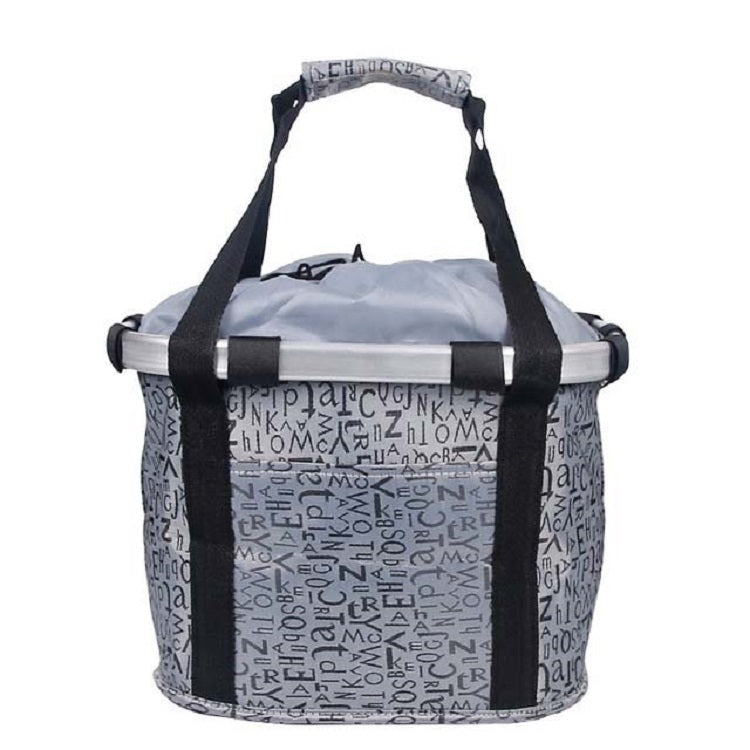 Bicycle Front Bag Basket Aluminum Alloy Foldable Basket, L