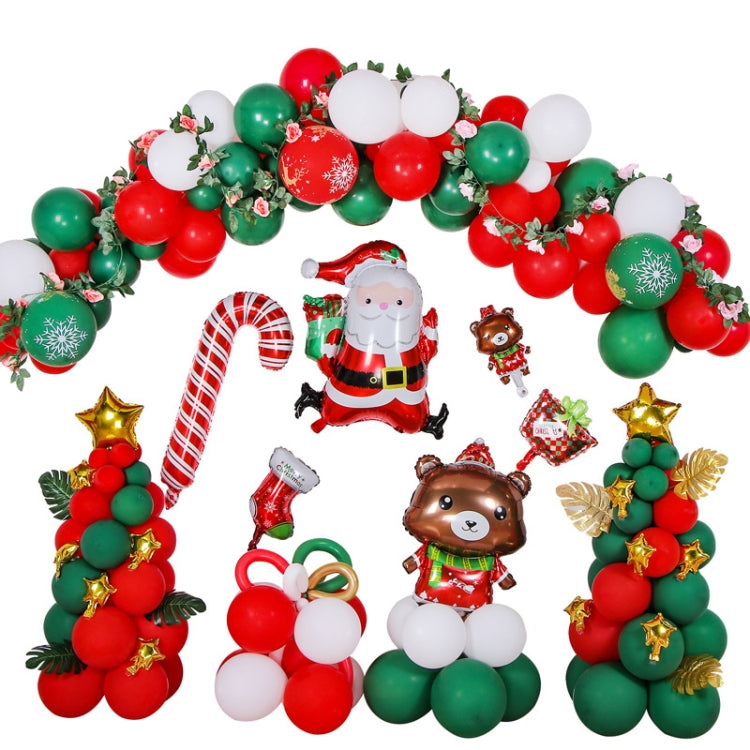 1SD2021006 Christmas Party Decoration Aluminum Film Balloons, Style:, Gift, Running, Wreath