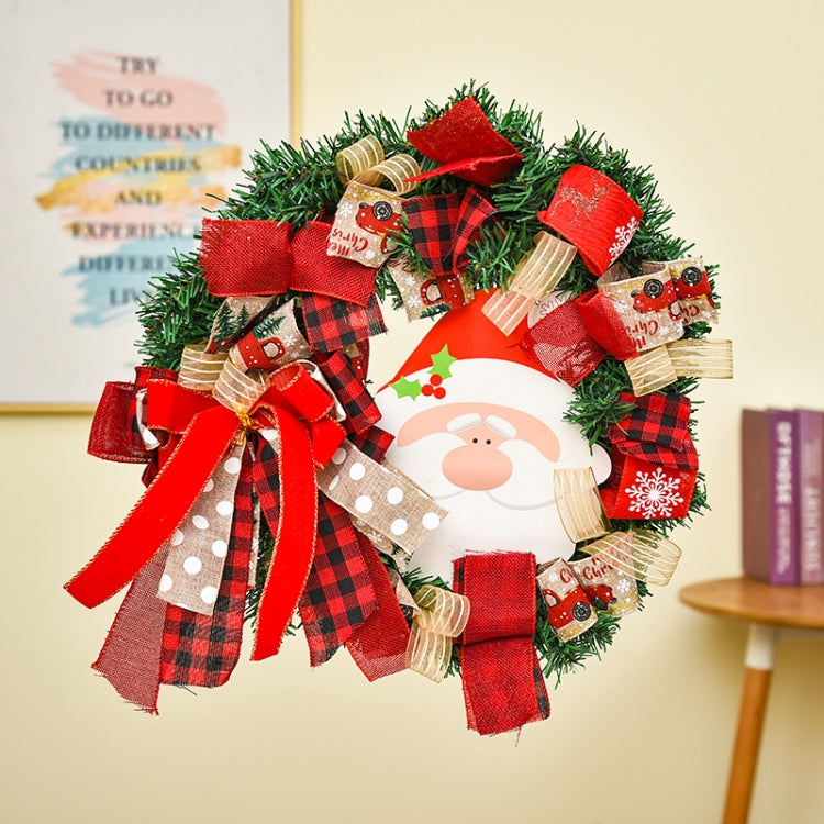 Christmas Decorations Cane Wreath Garland Door Hanger, 50cm, 25cm, 38cm