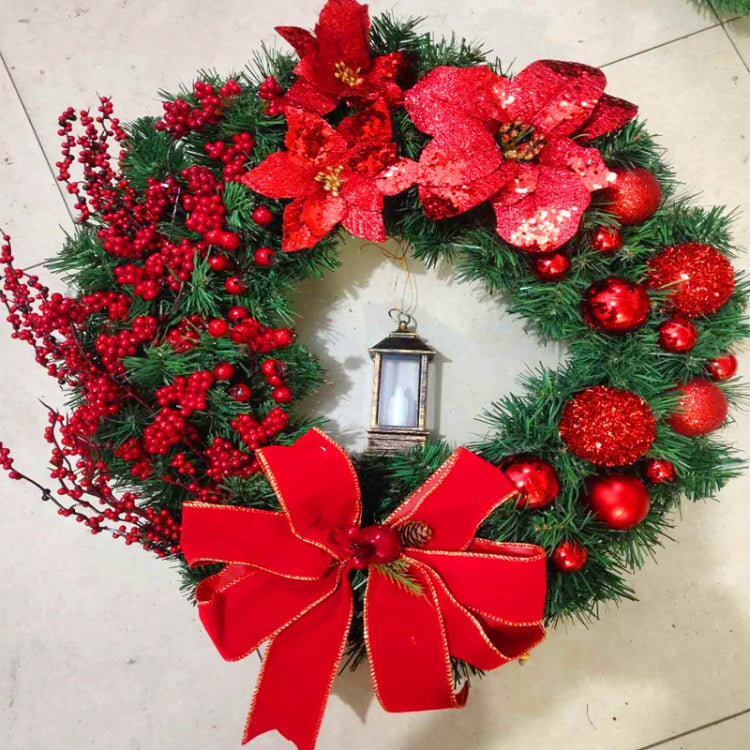 Christmas Decorations Cane Wreath Garland Door Hanger, 50cm, 25cm, 38cm