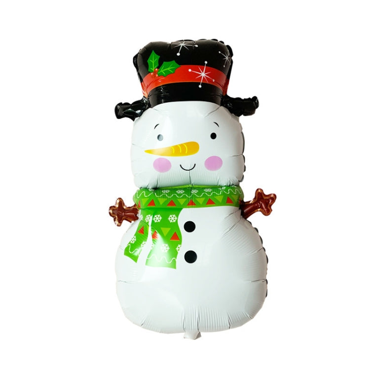 Christmas Decoration Aluminum Film Balloons, Style: Large Santa, Gift Santa, Cute Santa, Snowman, Penguin, Deer Head, Santa Head, Bear, Elk, Hat Snowman, Snowflake Santa, Large Santa