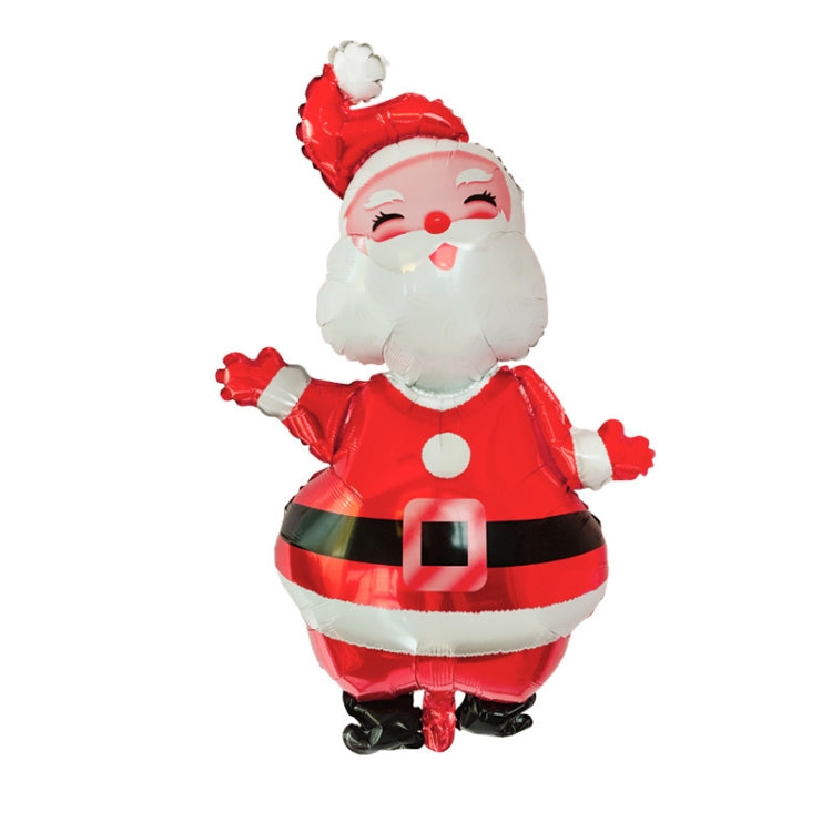 Christmas Decoration Aluminum Film Balloons, Style: Large Santa, Gift Santa, Cute Santa, Snowman, Penguin, Deer Head, Santa Head, Bear, Elk, Hat Snowman, Snowflake Santa, Large Santa