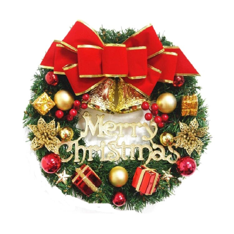 Christmas Decoration Wreath Garland Rattan Door Hanging, Red Flower, Double Clock, Chain, Gold, Double Bell Gift Pack, Big Branch, Old Man, Big Branch, Snowman, Bulls, Swan, Lemon, Cotton
