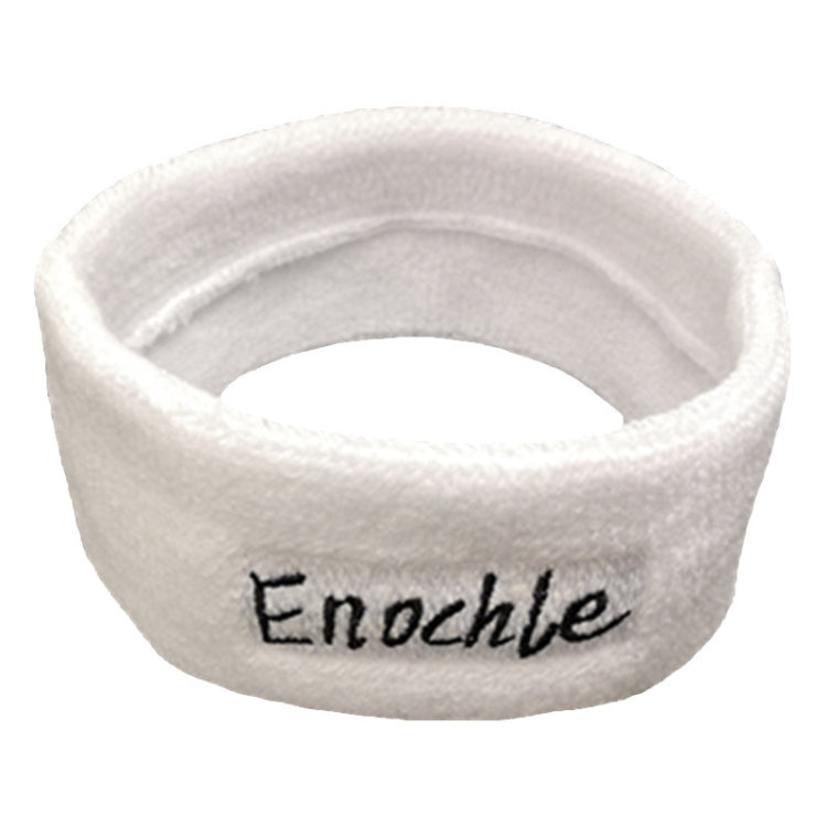 Enochle Sports Sweat-Absorbent Headband Combed Cotton Knitted Sweatband, Enochle Headband (Yellow)