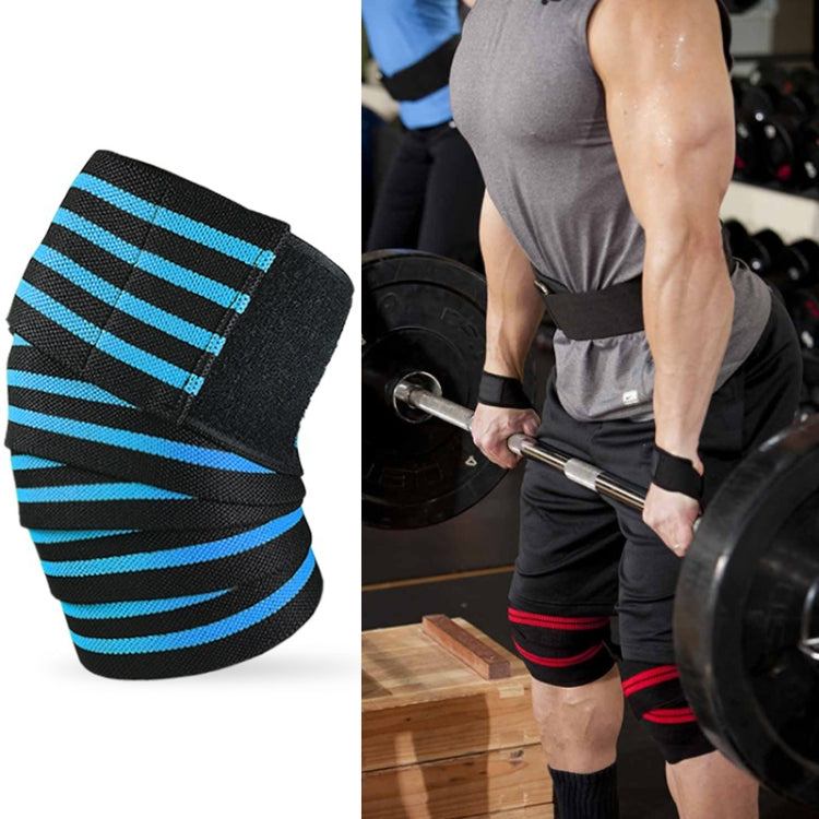 Nylon Four Stripes Bandage Wrapped Sports Knee Pads, Nylon Knee Pads(Black Red), Nylon Knee Pads (Black Yellow), Nylon Knee Pads (Black Light Blue), Nylon Knee Pads (Black Green), Nylon Knee Pads (Black Orange), Nylon Knee Pads (Black Ash)             ...