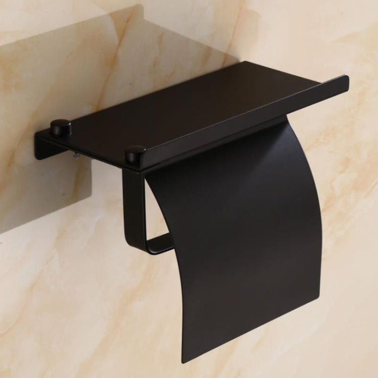 4103 Stainless Steel Roll Paper Holder Mobile Phone Paper Towel Rack Hotel Bathroom Rack, Color:, Mirror, Black, Gold, Rose Gold