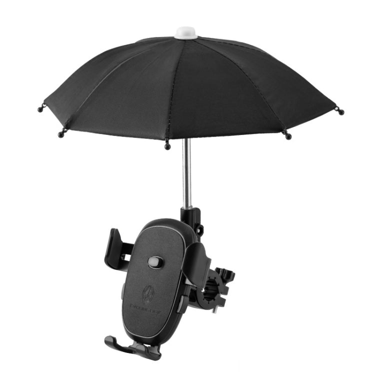 CYCLINGBOX BG-2935 Bicycle Mobile Phone Bracket With Umbrella Waterproof Navigation Electric Car Mobile Phone Frame, Style:, Handlebar Installation (Black), Handlebar Installation (Red), Handlebar Installation (Blue), Handlebar Installation (Yellow)   ...