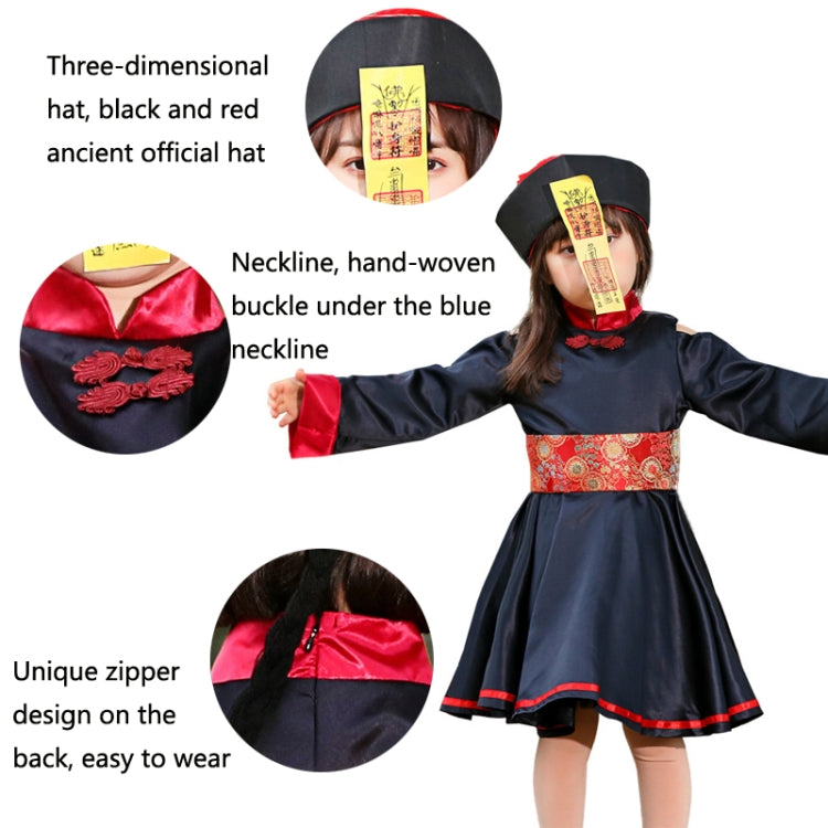 5812 Children Halloween Costumes Nightclubs Bars Carnival Parties Funny Role-Playing Horror Qing Dynasty Zombie Costumes, S, M, L