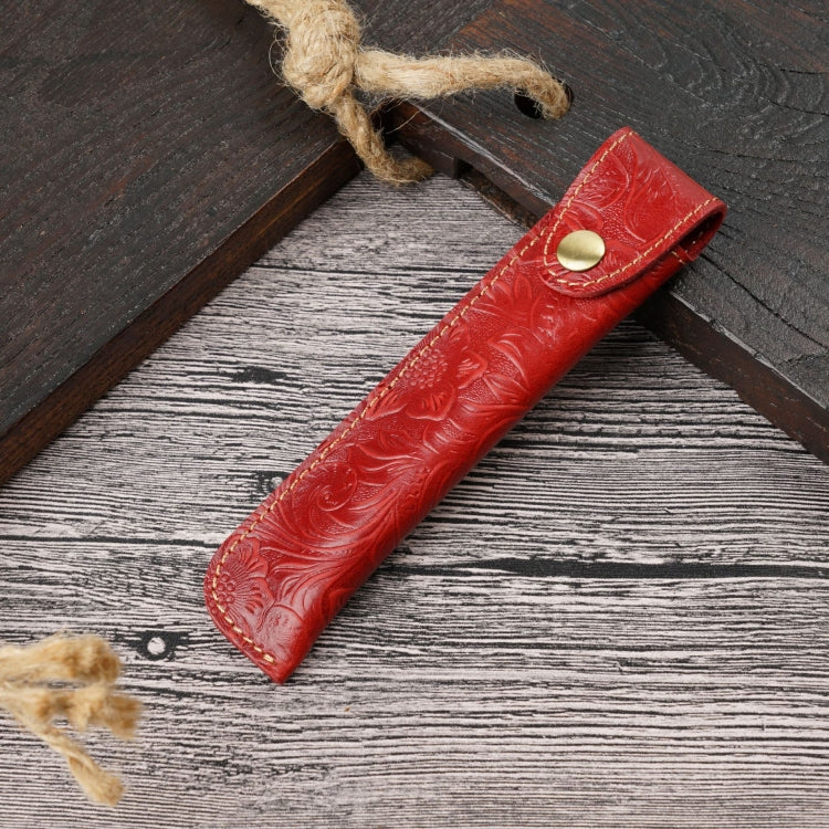 Pen Bag Personality Retro Pure Handmade First Layer Leather Pen Case Protective Cover, Mad Horse Skin Black, Mad Horse Skin Coffee, Mad Horse Skin Brown, Mad Horse Skin Green, Mad Horse Skin Wine Red, Mad Horse Skin  Blue, Mad Horse Skin Purple        ...