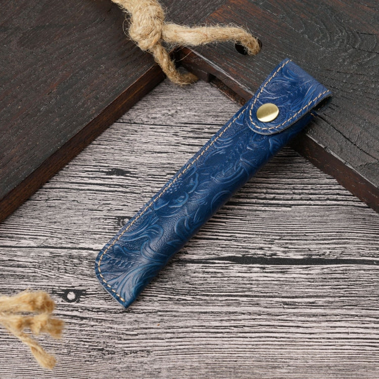 Pen Bag Personality Retro Pure Handmade First Layer Leather Pen Case Protective Cover, Mad Horse Skin Black, Mad Horse Skin Coffee, Mad Horse Skin Brown, Mad Horse Skin Green, Mad Horse Skin Wine Red, Mad Horse Skin  Blue, Mad Horse Skin Purple        ...