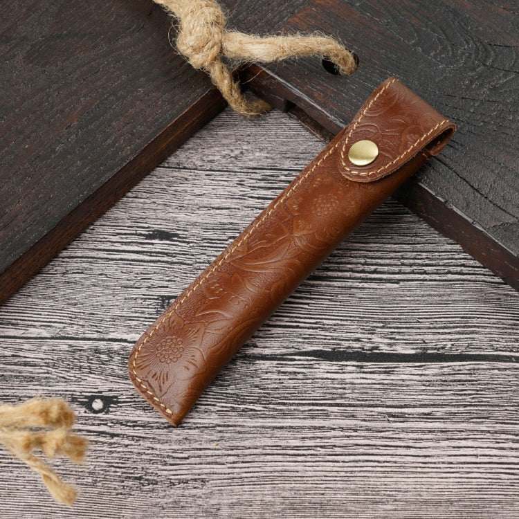 Pen Bag Personality Retro Pure Handmade First Layer Leather Pen Case Protective Cover, Mad Horse Skin Black, Mad Horse Skin Coffee, Mad Horse Skin Brown, Mad Horse Skin Green, Mad Horse Skin Wine Red, Mad Horse Skin  Blue, Mad Horse Skin Purple        ...