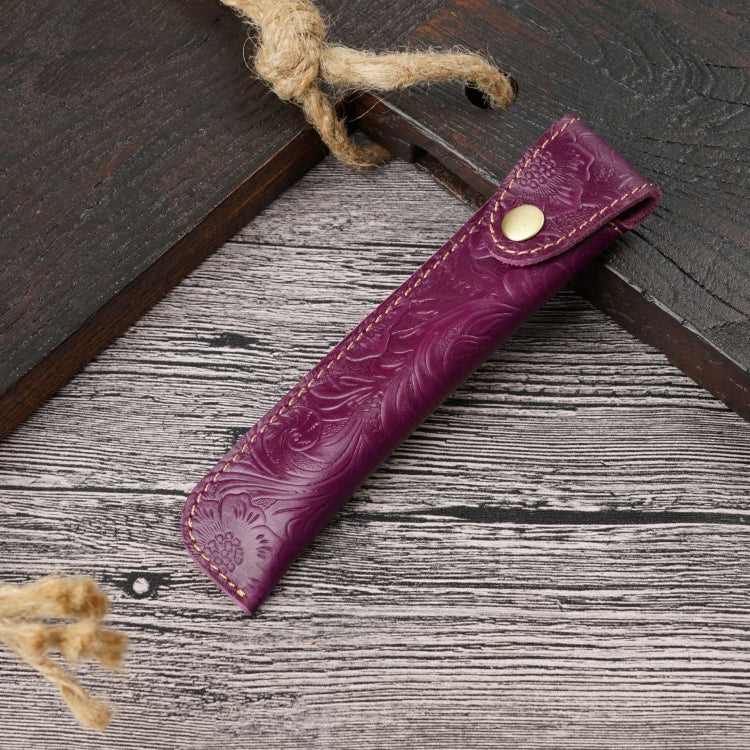Pen Bag Personality Retro Pure Handmade First Layer Leather Pen Case Protective Cover, Mad Horse Skin Black, Mad Horse Skin Coffee, Mad Horse Skin Brown, Mad Horse Skin Green, Mad Horse Skin Wine Red, Mad Horse Skin  Blue, Mad Horse Skin Purple        ...